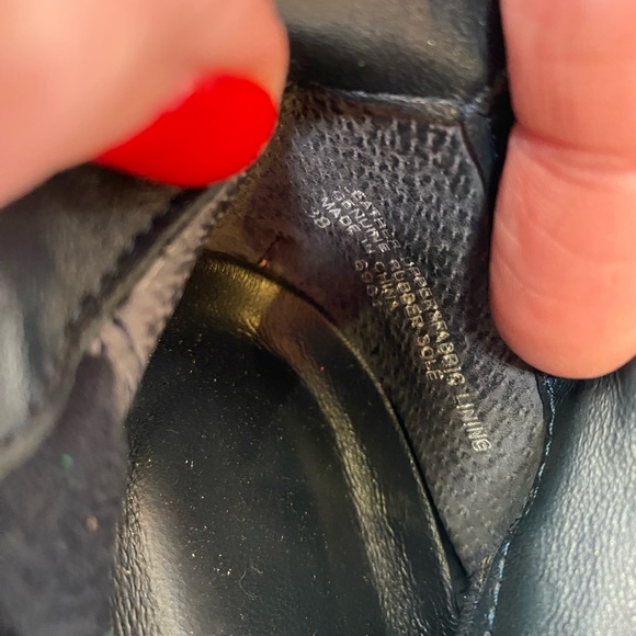 Umberto Raffini Black Suede Heeled Boots Size 38 - Picture 6 of 6